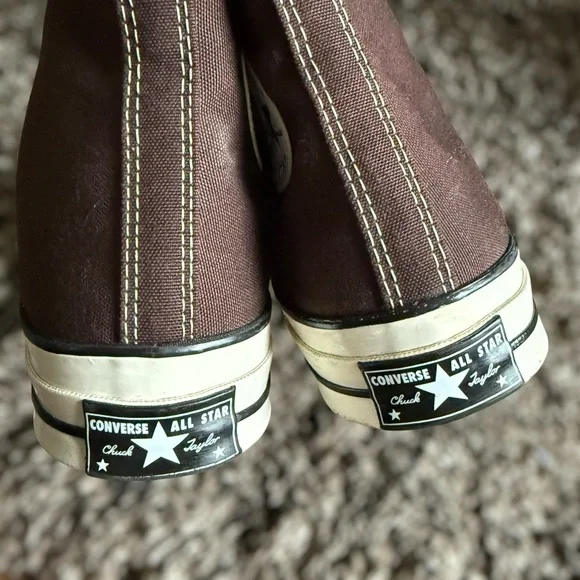 CONVERSE All Star Brown High-Top Sneakers Size 8 Men 10 Women - Picture 4 of 9